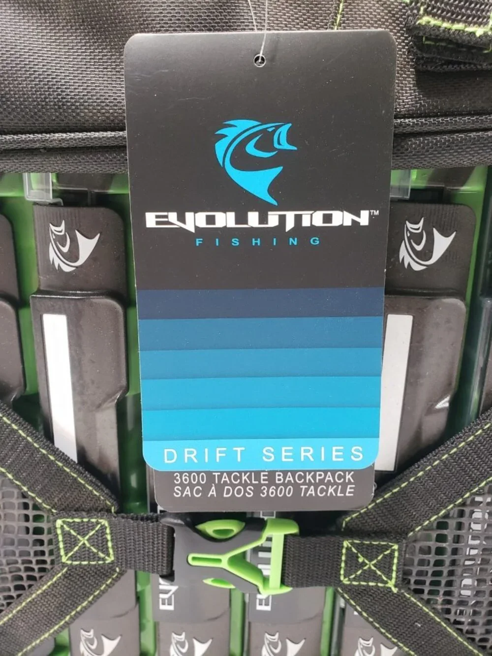 Evolution Fishing Outdoor Drift Series 3600 Tackle Backpack with Rod Holders